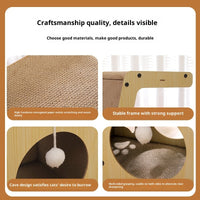 HKM-9367101 Multifunctional Corrugated Paper Cat Scratching Board and Bed with Replacement Core