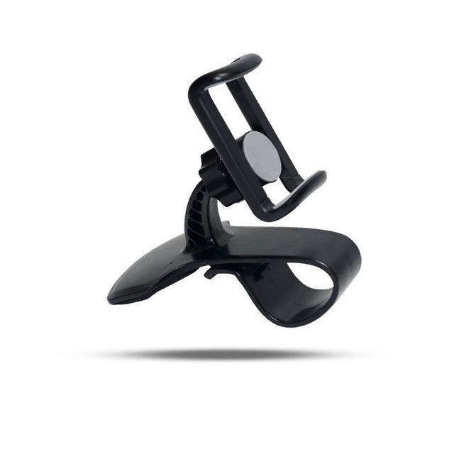 HKM-936787 360-Degree Adjustable Clip Phone Holder for Cars - Direct View Design, Stable ABS Construction