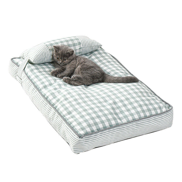 HKM-9368765 Cozy Removable Dog Bed for Autumn and Winter, Thickened Cat and Dog Sleeping Mat, Washable and Comfortable
