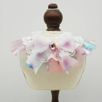 HKM-9369149 Pet Dream Scarf for Cats and Dogs in Blue Purple and Pink Purple, Suitable for All Seasons and Festivals