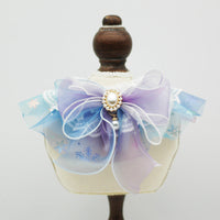HKM-9369149 Pet Dream Scarf for Cats and Dogs in Blue Purple and Pink Purple, Suitable for All Seasons and Festivals