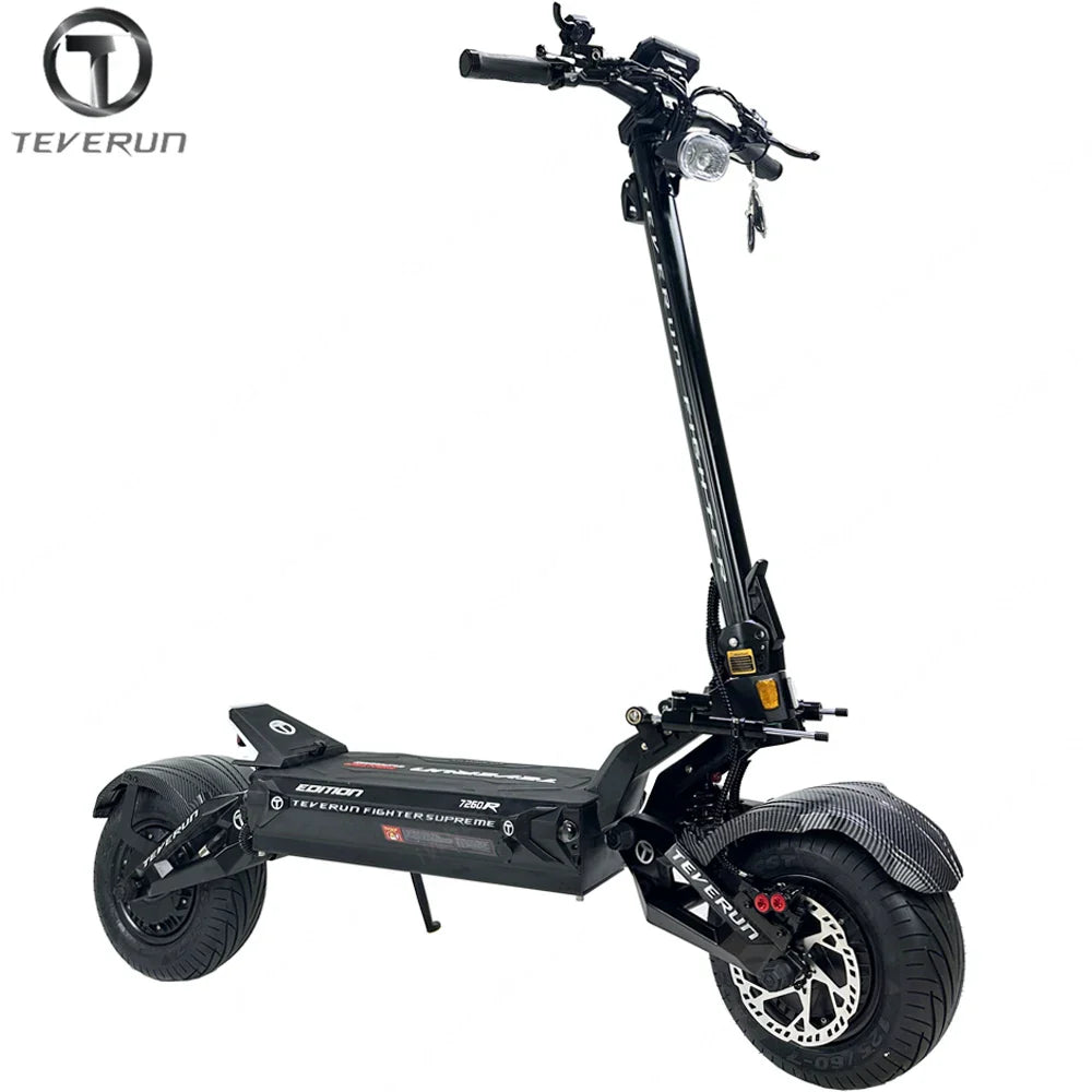 HKM-936915 Teverun Supreme 7260R Smart Electric Scooter with 72V Battery, 120km/h Max Speed, Dual 5000W Motors, and Full Suspension