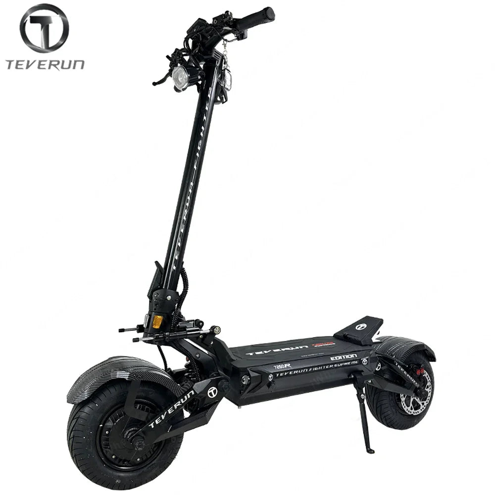 HKM-936915 Teverun Supreme 7260R Smart Electric Scooter with 72V Battery, 120km/h Max Speed, Dual 5000W Motors, and Full Suspension