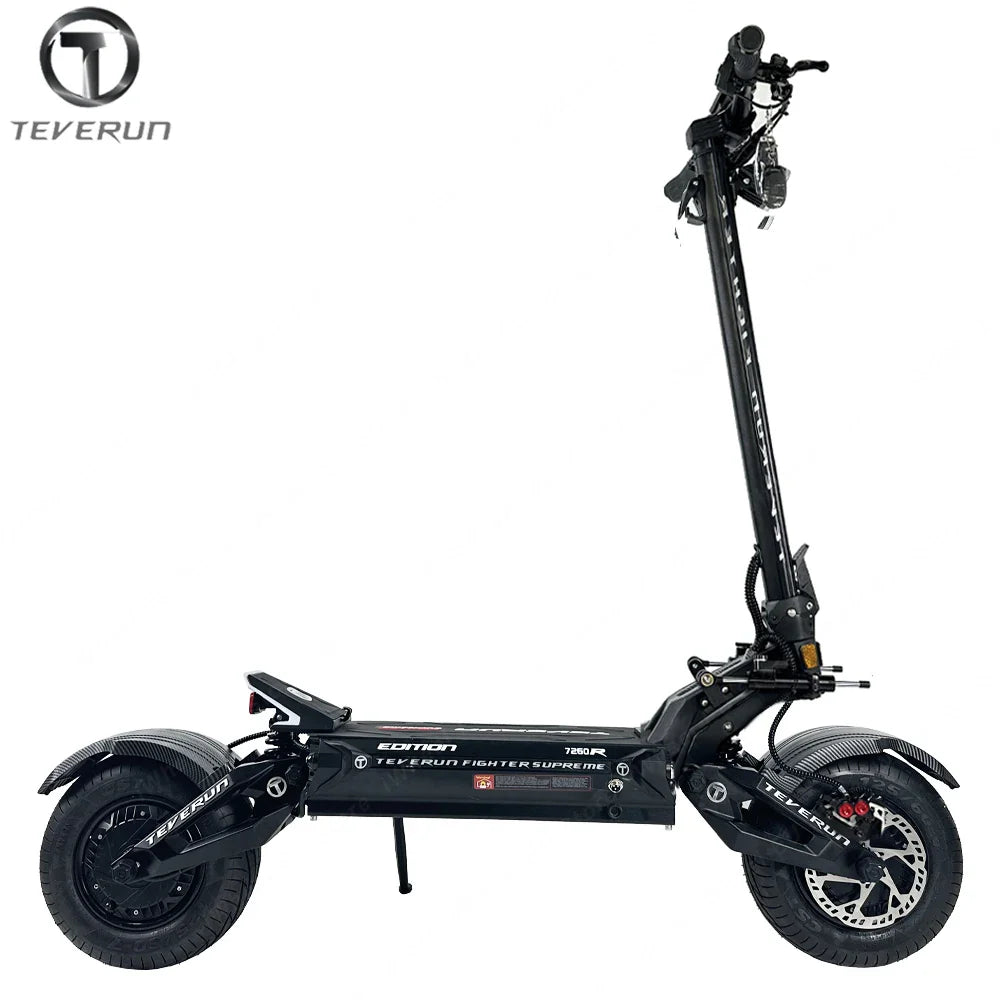 HKM-936915 Teverun Supreme 7260R Smart Electric Scooter with 72V Battery, 120km/h Max Speed, Dual 5000W Motors, and Full Suspension