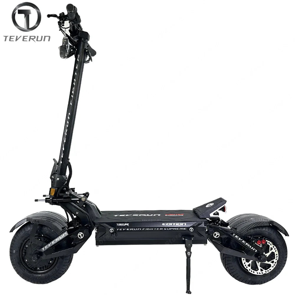 HKM-936915 Teverun Supreme 7260R Smart Electric Scooter with 72V Battery, 120km/h Max Speed, Dual 5000W Motors, and Full Suspension