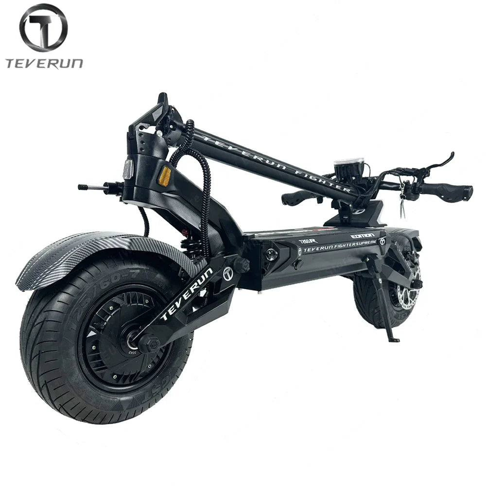 HKM-936915 Teverun Supreme 7260R Smart Electric Scooter with 72V Battery, 120km/h Max Speed, Dual 5000W Motors, and Full Suspension