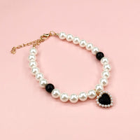 HKM-9369533 Cat Beads Love Necklace - Colorful ABS Beads for Pets, Adjustable Sizes Available