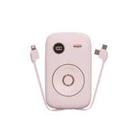 HKM-937107 10000mAh Retro Portable Power Bank with Multi-U Port Output - Available in Pink, Blue, Green, Purple