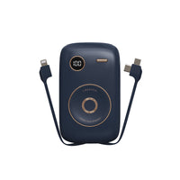 HKM-937107 10000mAh Retro Portable Power Bank with Multi-U Port Output - Available in Pink, Blue, Green, Purple