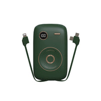 HKM-937107 10000mAh Retro Portable Power Bank with Multi-U Port Output - Available in Pink, Blue, Green, Purple