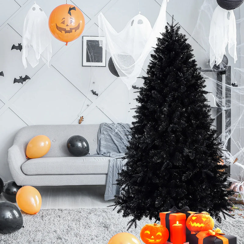 HKM-937171 5ft Blue Christmas Tree with LED Lamp – PVC Pine, Indoor/Outdoor Use