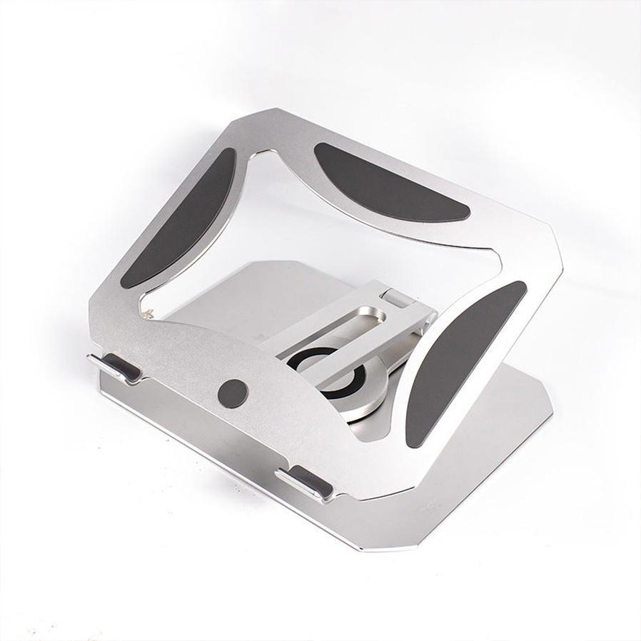 HKM-937235 360 Degree Rotating Aluminum Desktop Laptop Stand for 11-17.3 Inch Devices