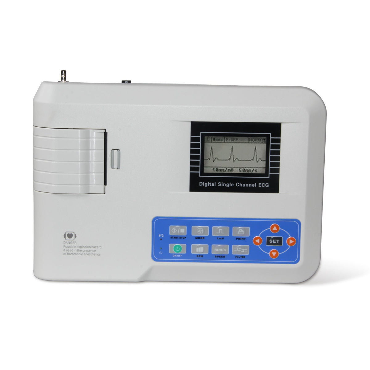 HKM-937235 Single Channel 12 Lead Electrocardiograph with Thermal Printer and Multi-Language Support