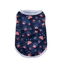HKM-9372477 Independence Day Thin Breathable Pet Vest in Various Prints and Sizes