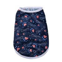 HKM-9372477 Independence Day Thin Breathable Pet Vest in Various Prints and Sizes