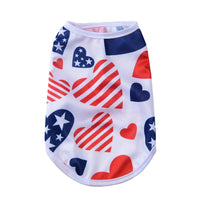 HKM-9372477 Independence Day Thin Breathable Pet Vest in Various Prints and Sizes