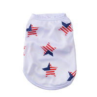 HKM-9372477 Independence Day Thin Breathable Pet Vest in Various Prints and Sizes