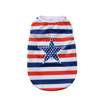 HKM-9372477 Independence Day Thin Breathable Pet Vest in Various Prints and Sizes