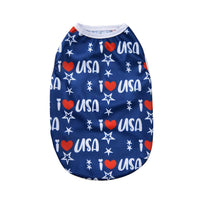 HKM-9372477 Independence Day Thin Breathable Pet Vest in Various Prints and Sizes