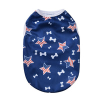 HKM-9372477 Independence Day Thin Breathable Pet Vest in Various Prints and Sizes