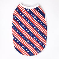 HKM-9372477 Independence Day Thin Breathable Pet Vest in Various Prints and Sizes