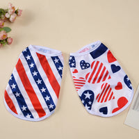 HKM-9372477 Independence Day Thin Breathable Pet Vest in Various Prints and Sizes