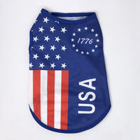 HKM-9372477 Independence Day Thin Breathable Pet Vest in Various Prints and Sizes