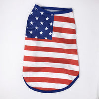 HKM-9372477 Independence Day Thin Breathable Pet Vest in Various Prints and Sizes