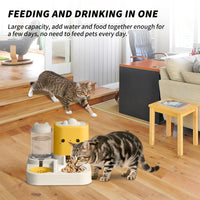 HKM-9372733 Cartoon Cloud Cat Ear Integrated Feeding Bowl for Dogs and Cats - Perfect for Home and Travel