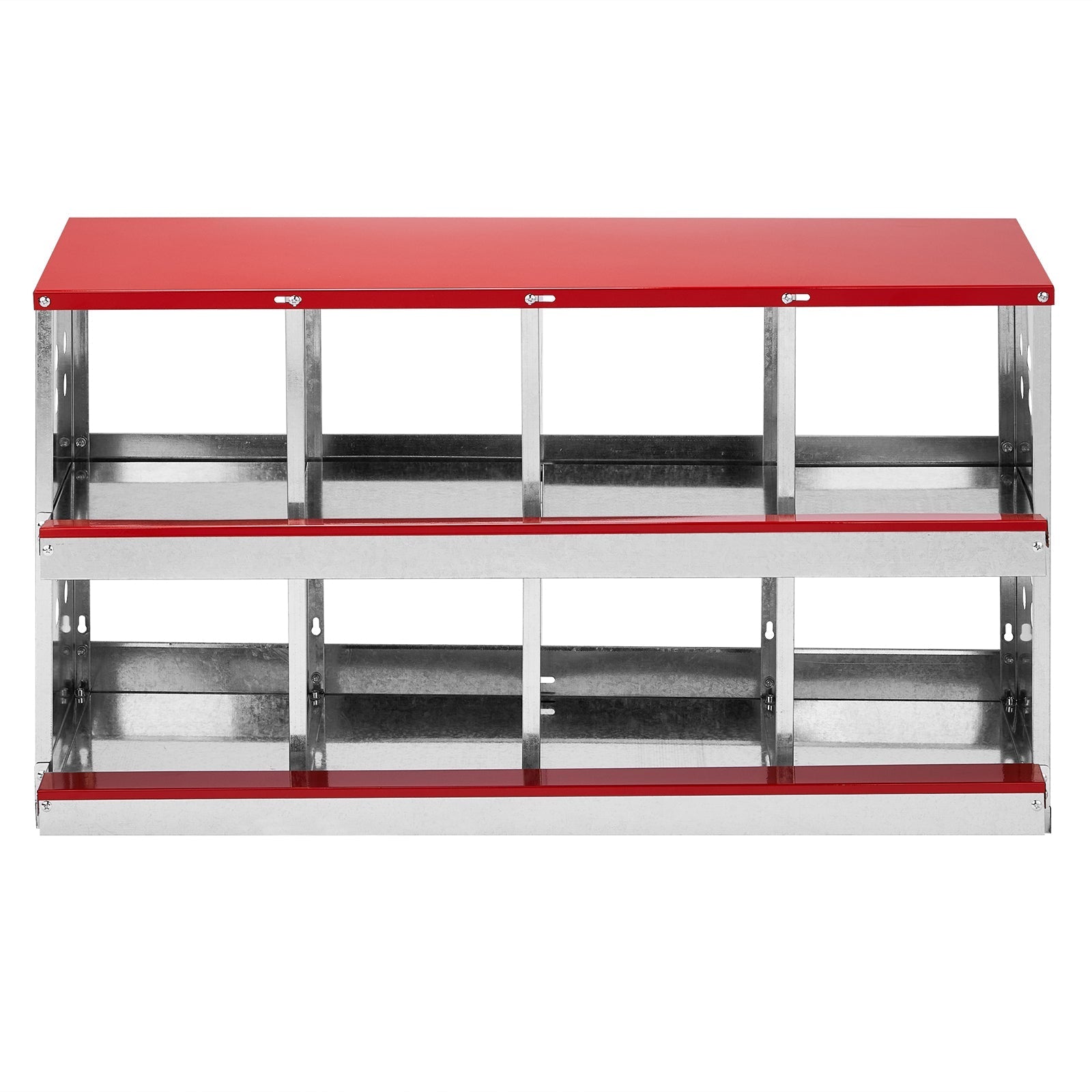 HKM-9372861 8 Compartment Steel and Plastic Chicken Nesting Box for Secure Poultry Laying
