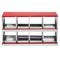 HKM-9372861 8 Compartment Steel and Plastic Chicken Nesting Box for Secure Poultry Laying