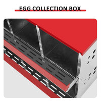 HKM-9372861 8 Compartment Steel and Plastic Chicken Nesting Box for Secure Poultry Laying