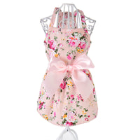HKM-9373245 Cotton Pet Skirt with Ribbons in Blue and Pink for All Sizes
