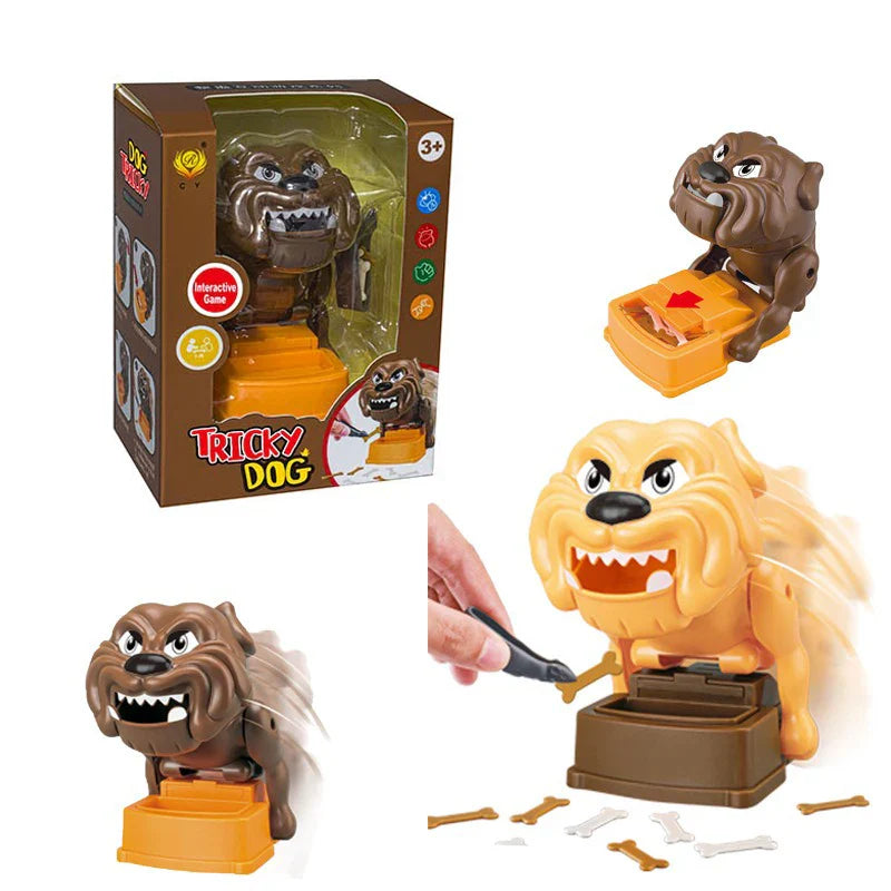 HKM-937363 Evil Dog Mouth Bite Finger Game Toy for Fun Family Pranks and Decompression Activities
