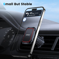HKM-937427 Universal Car Air Vent Phone Holder - Snap-On Design, Rechargeable Accessory