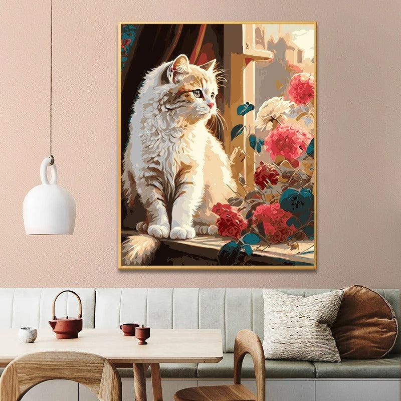 HKM-937491 Frameless Digital Oil Painting in Classic 24 Colors on Linen - Modern Simplicity Artwork