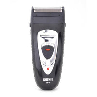 HKM-937619 Rechargeable Electric Shaver with Dual Head Design, 2W Power, Black Finish