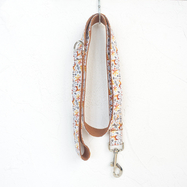 HKM-9376445 MUTTCO Original Golden Christmas Pet Leash - Various Sizes Available