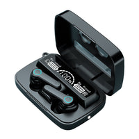 HKM-937747 Mirror Series Wireless Digital Display TWS Bluetooth Headset - Stereo, Dual-Call, Voice Control, 10m Range