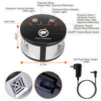 HKM-9378109 Ultrasonic Pest Repeller with 4 Modes, Effective Indoor Rodent Control for Spaces up to 3229sq.ft