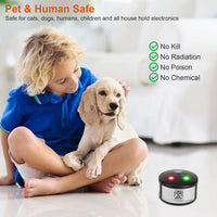 HKM-9378109 Ultrasonic Pest Repeller with 4 Modes, Effective Indoor Rodent Control for Spaces up to 3229sq.ft