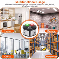 HKM-9378109 Ultrasonic Pest Repeller with 4 Modes, Effective Indoor Rodent Control for Spaces up to 3229sq.ft