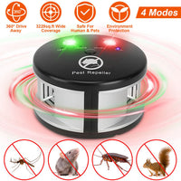 HKM-9378109 Ultrasonic Pest Repeller with 4 Modes, Effective Indoor Rodent Control for Spaces up to 3229sq.ft