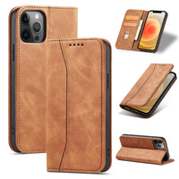 HKM-937811 Premium Flip Case for iPhone 12 Mini, 12/12 Pro, 12 Pro Max, 11, 11 Pro, 11 Pro Max, 7/8/SE 2020, 7/8 Plus, X/XS, XR, XS Max, 6/6S, 6 Plus - PU + TPU, Solid Colors Available