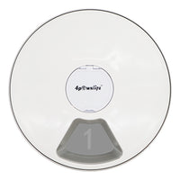 HKM-9378493 Automatic Pet Feeder with Intelligent Timing for Dogs and Cats - White Plastic Design