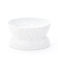HKM-9378621 Elevated Dark Gray and White Cat Bowl for Cervical Spine Protection