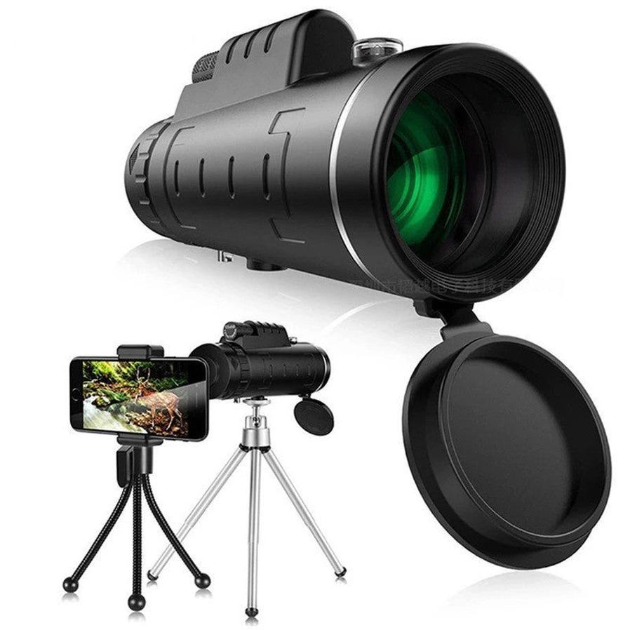 HKM-937939 40X60 Monocular Telescope for Outdoor Activities, with High-Quality Optical Components and Dual Focus Capability