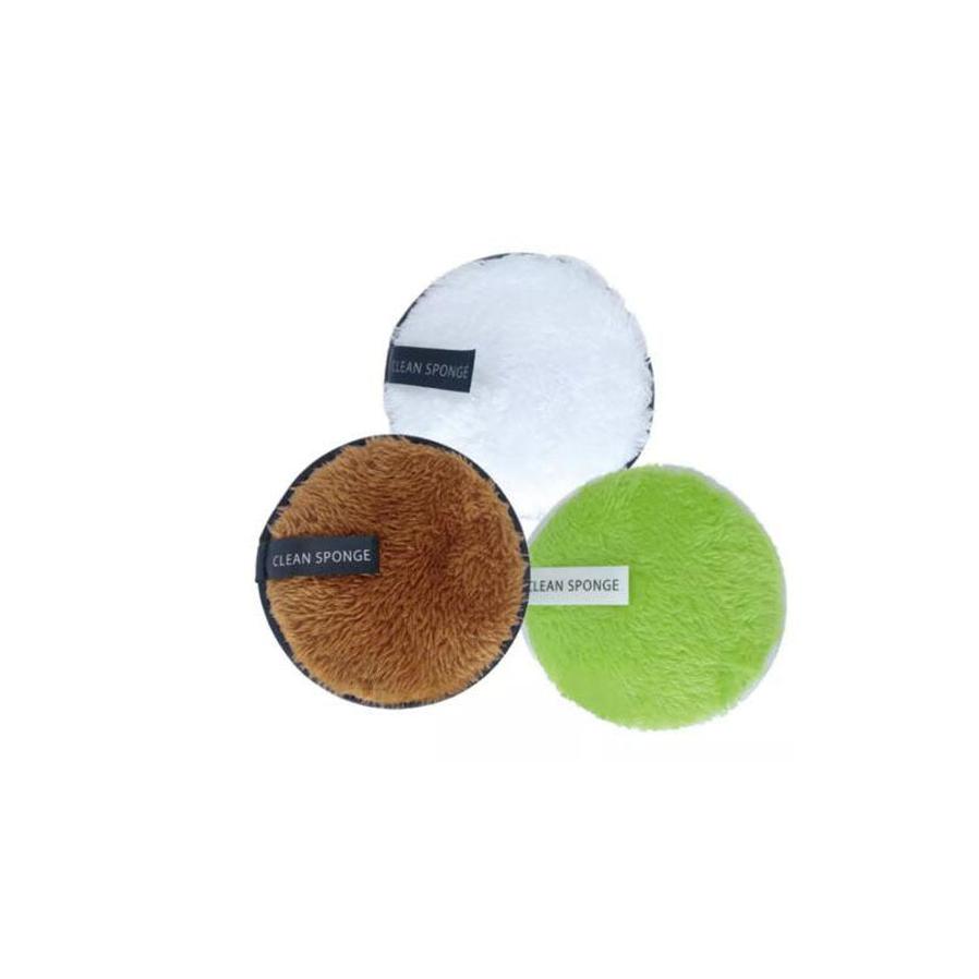 HKM-937939 Long Hair Face Wash and Makeup Remover Puff - Synthetic & Bamboo Fiber, 120mm x 12mm