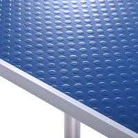 HKM-9380285 Large Pet Grooming Table with Adjustable Arms and Non-Slip Rubber Surface - 42 Inches, Heavy-Duty Stainless Steel Construction