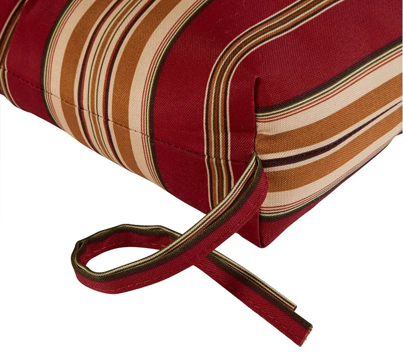 HKM-938067 High-Back Waterproof Outdoor Folding Chair Cushion with Non-Slip Design and Adjustable Strap